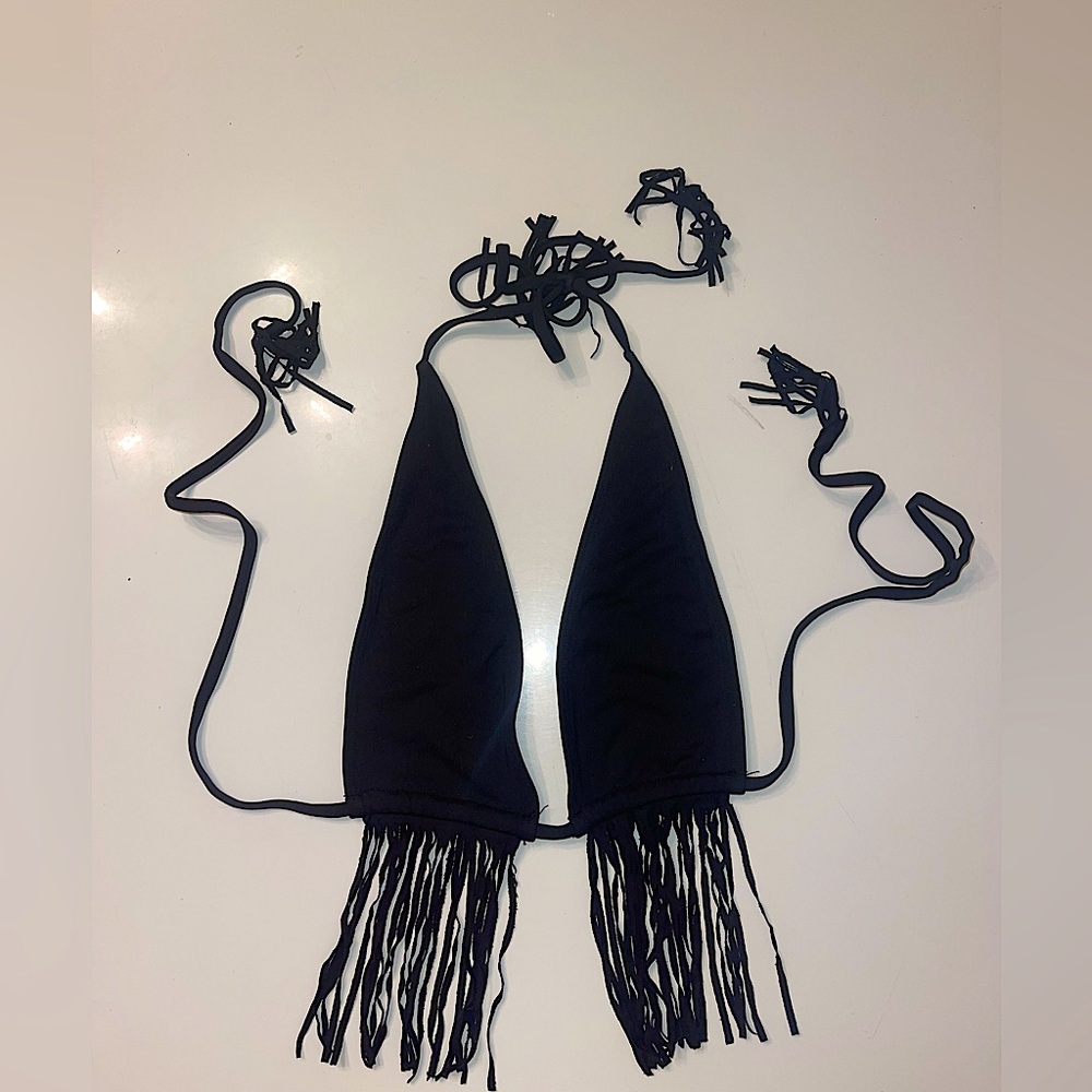 Minimale Animale black bikini top